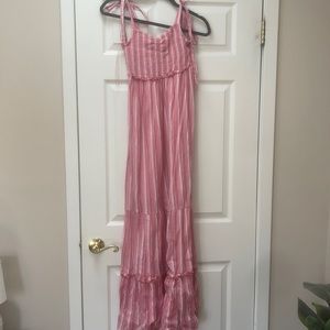 Pink maxi dress